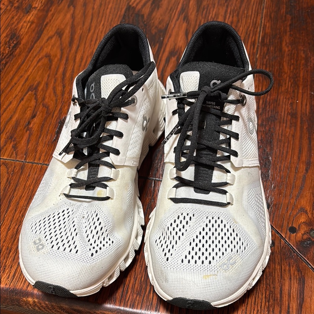 On Running White and Black Sneakers